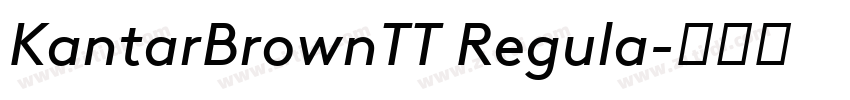 KantarBrownTT Regula字体转换 KantarBrownTT Regula字体转换